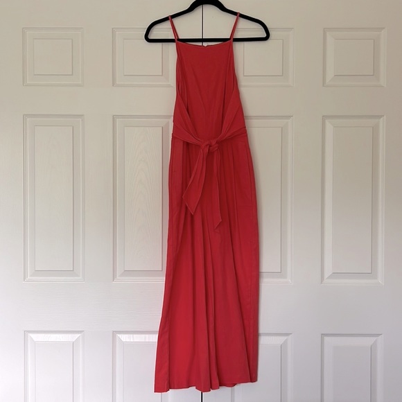 ANTHRO Greylin Cropped Wide Leg Linen Jumpsuit - Picture 3 of 7